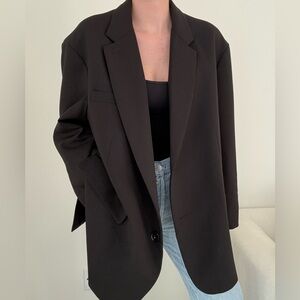 The Frankie Shop oversized boyfriend Black Women's Blazer